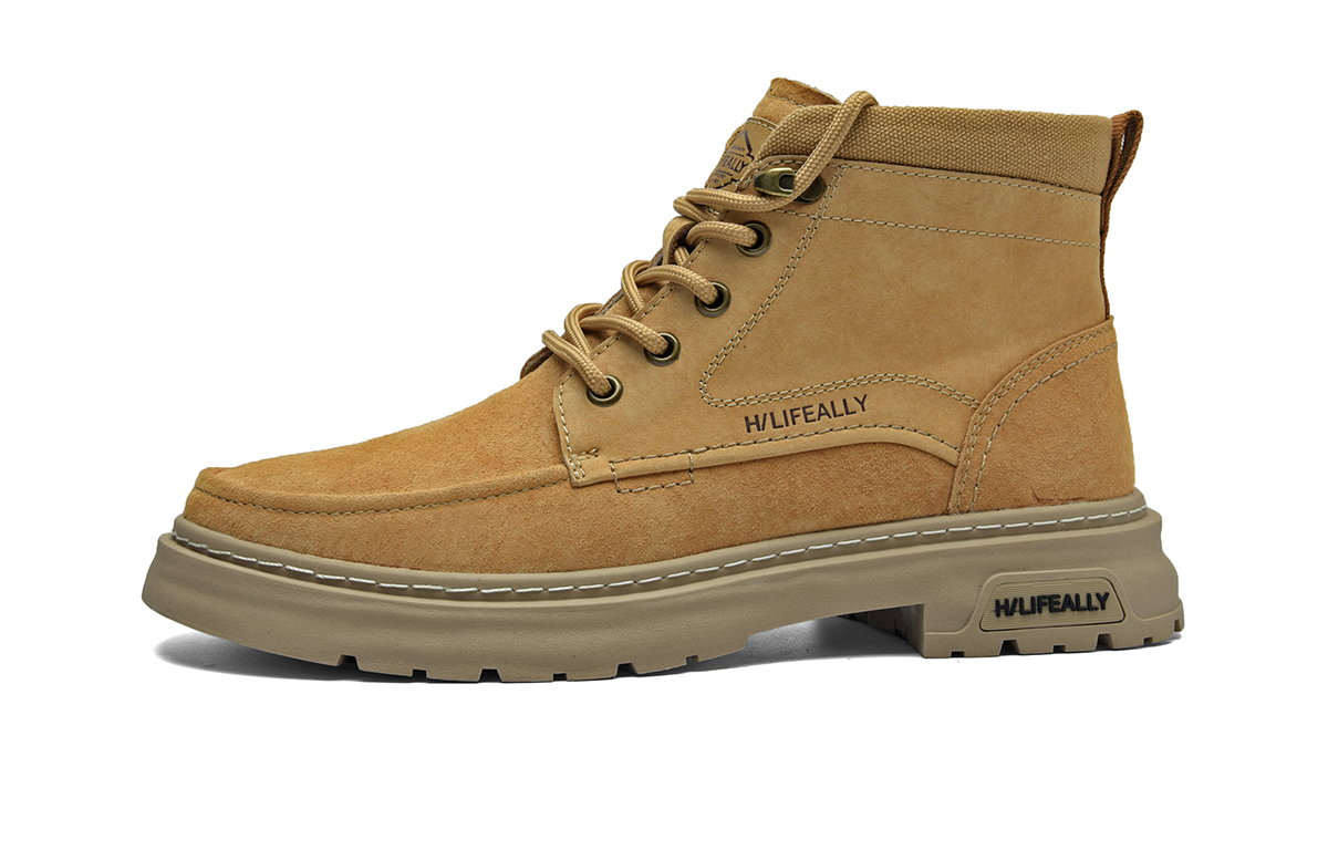 

HLA Мужские берцы до щиколотки 4 см землянисто-желтые, цвет Earth Yellow