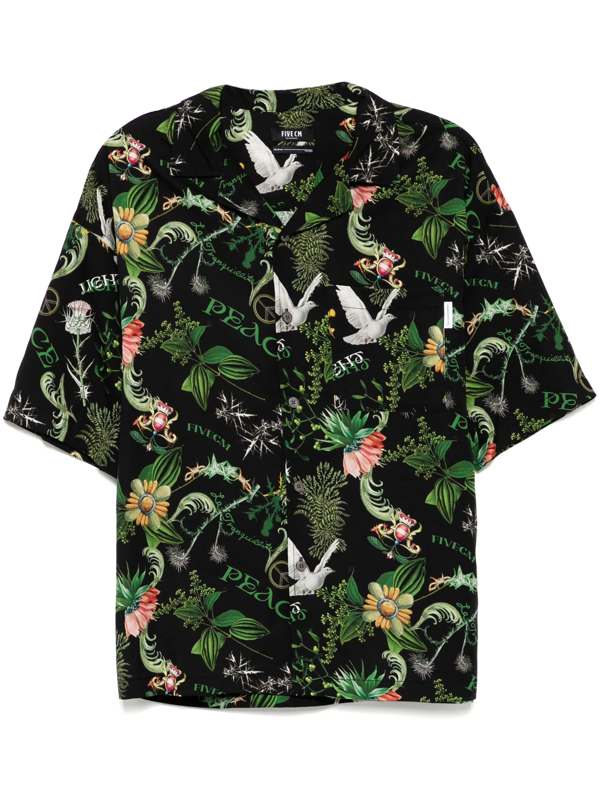 

Рубашка с графичным принтом Five Cm, черный