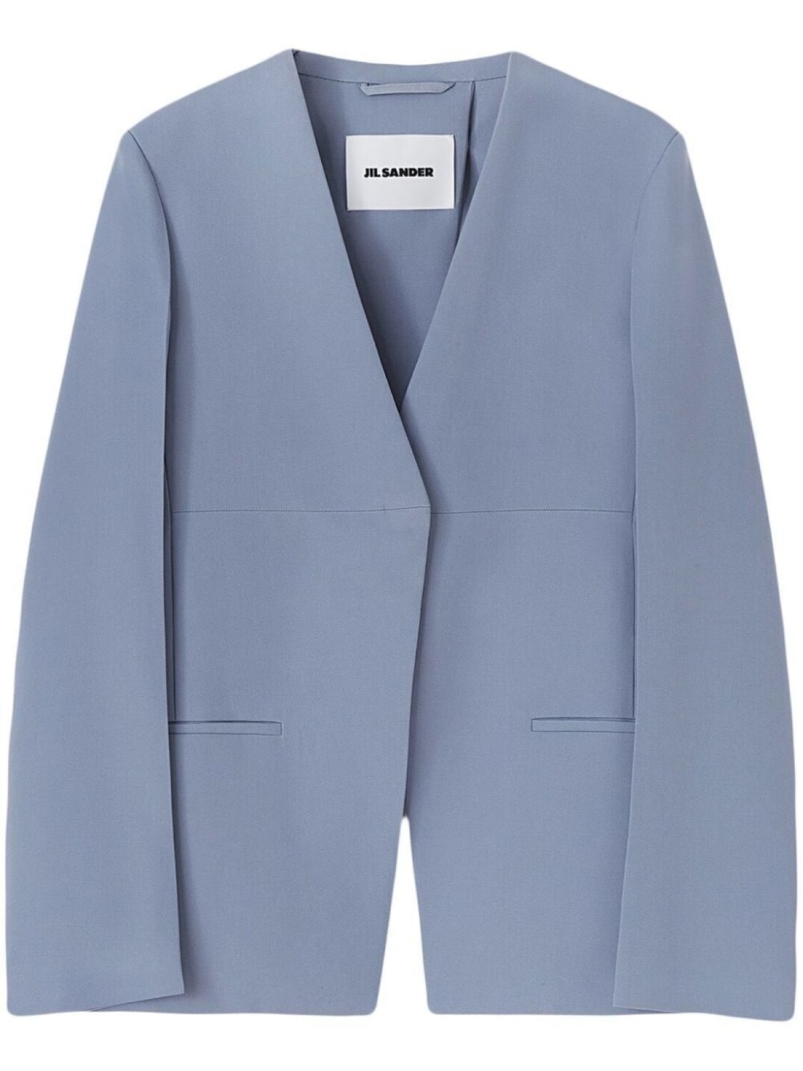 

Jil Sander шерстяной блейзер с открытой спиной, синий