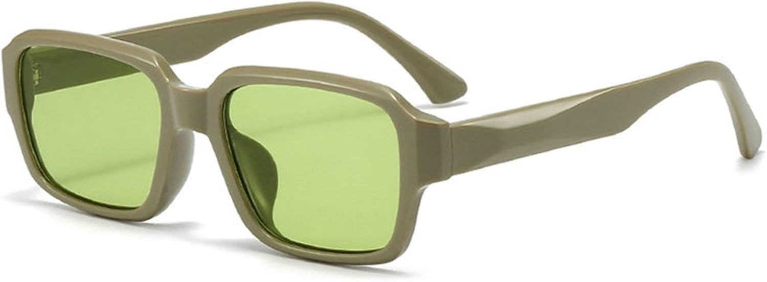 

Солнцезащитные очки Helena в винтажном прямоугольном стиле для женщин и мужчин, модные ретро-очки в маленькой квадратной оправе, оранжевые, защита от УФ-излучения UV 400, C2