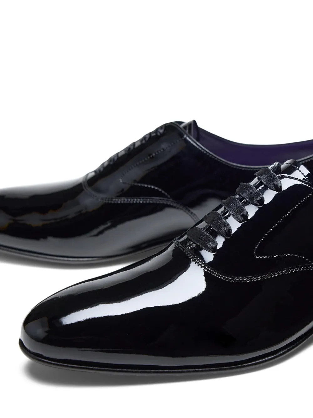 Туфли дерби Paget Ralph Lauren Purple Label, черный — фото 4