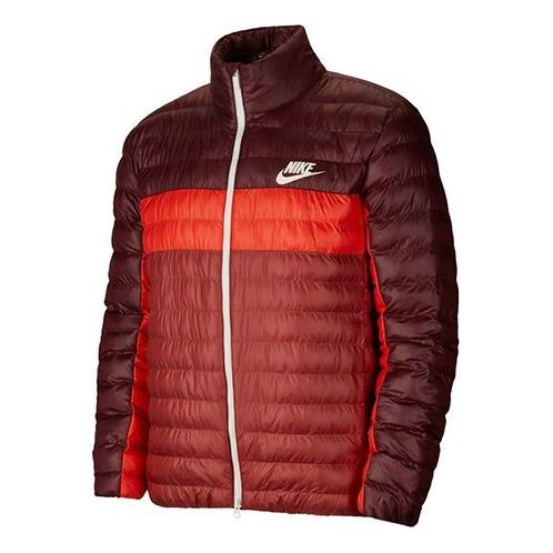 

Куртка sportswear synthetic-fill colorblock windproof jacket red brownred Nike, красный