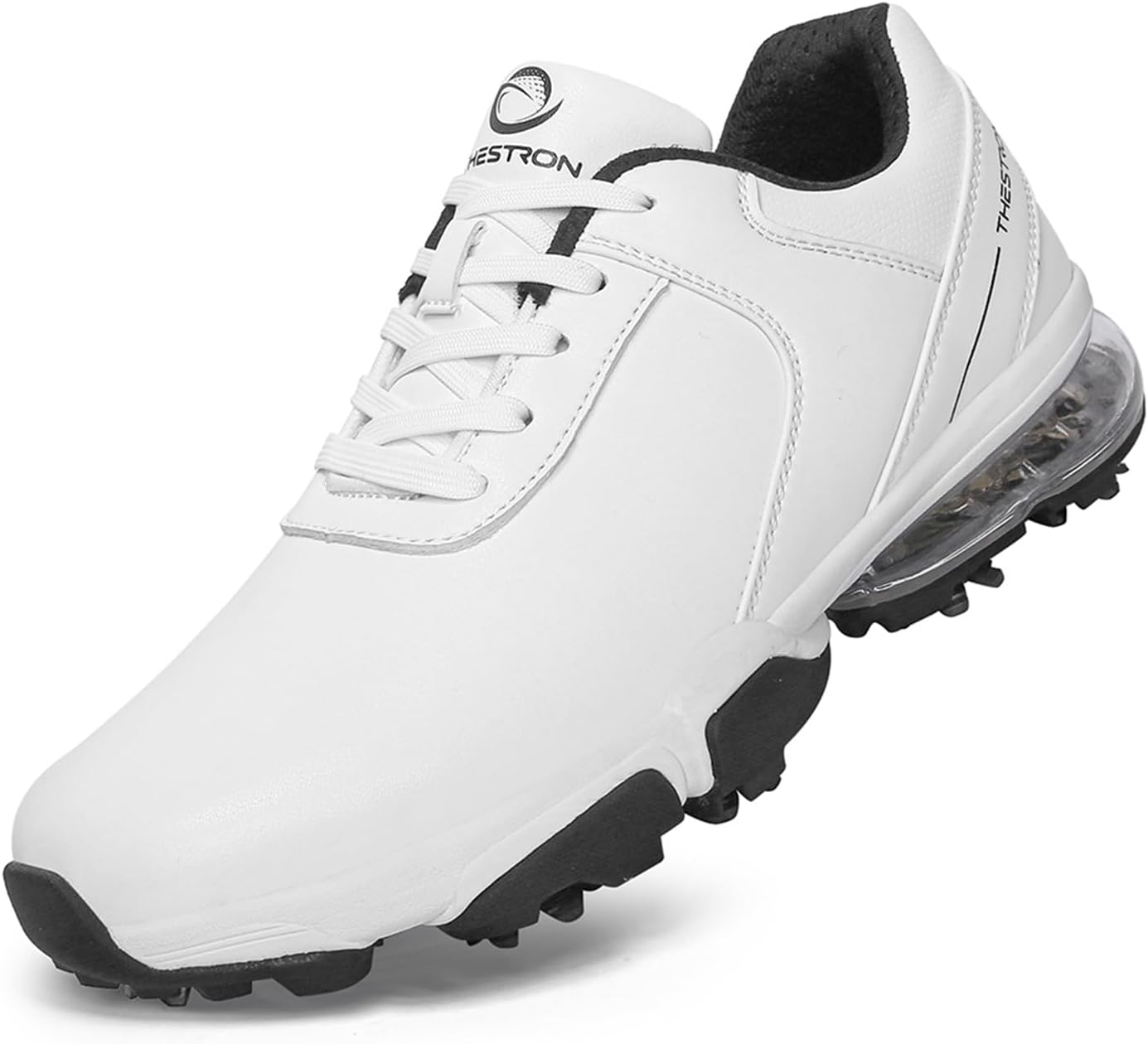 

Мужские гольф обувь Spikes, тренировочные кроссовки для гольфа, удобная обувь для ходьбы для гольфистов Zakey, белый