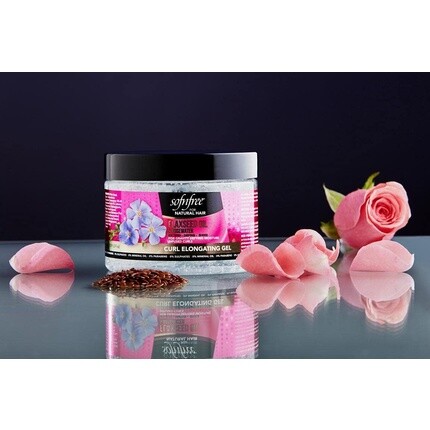 Гель для удлинения вьющихся волос Sofn'Free Curl с льняным маслом и розовой водой, 11 жидких унций Sof N' Free — фото 3