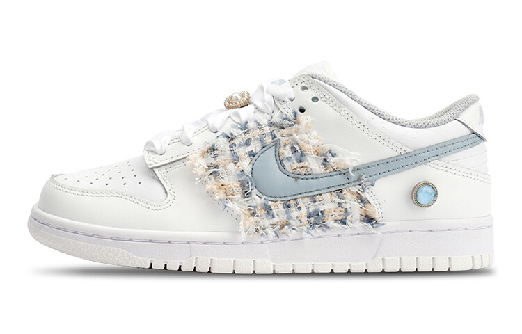 

Кроссовки Nike Dunk Skateboard Shoes Women's Low-Top White Blue