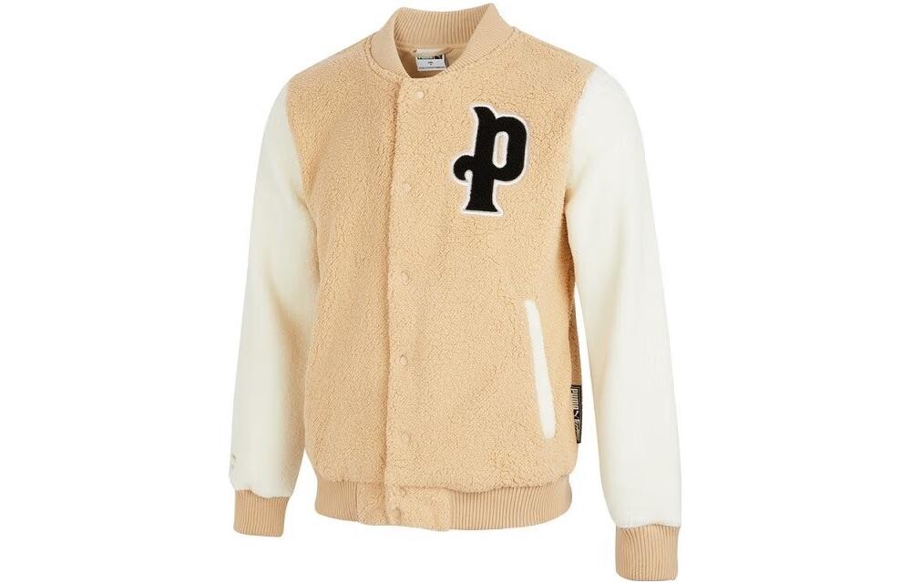 

Бархатная куртка мужская бежевая Puma, цвет Apricot Cream