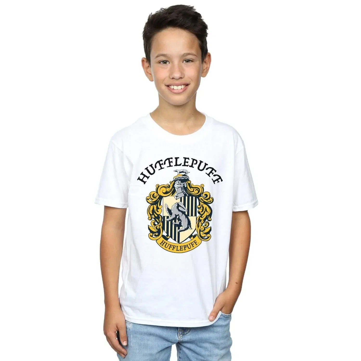 Футболка Hufflepuff Harry Potter, белый