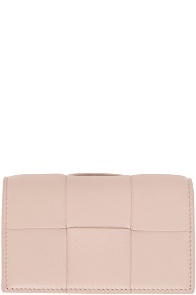 

Розовый кассетный футляр для визиток Bottega Veneta