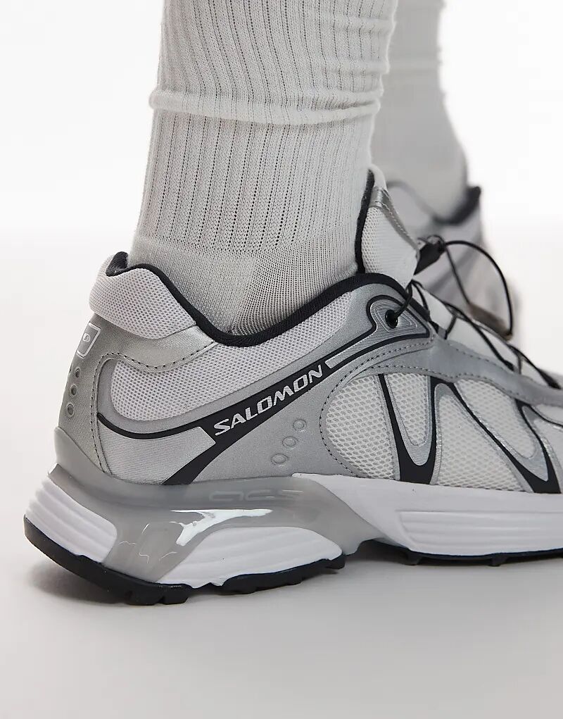 Кроссовки Salomon XT-Whisper белого и серебристого цветов — фото 4