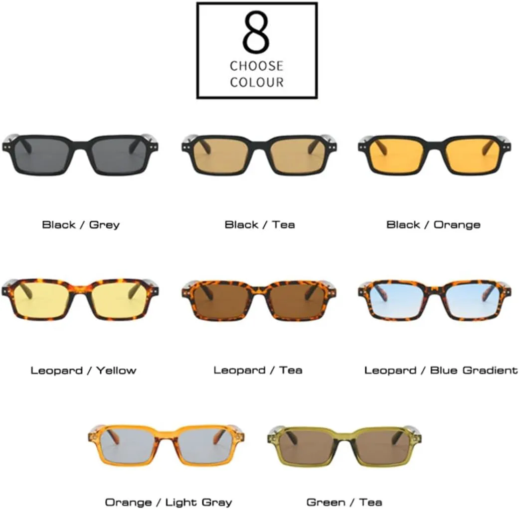 

Солнцезащитные очки с защитой UV400 | Маленькие заклепки в стиле панк | Для женщин и мужчин, для занятий спортом на открытом воздухе и вождения DSVIGF, Black Black