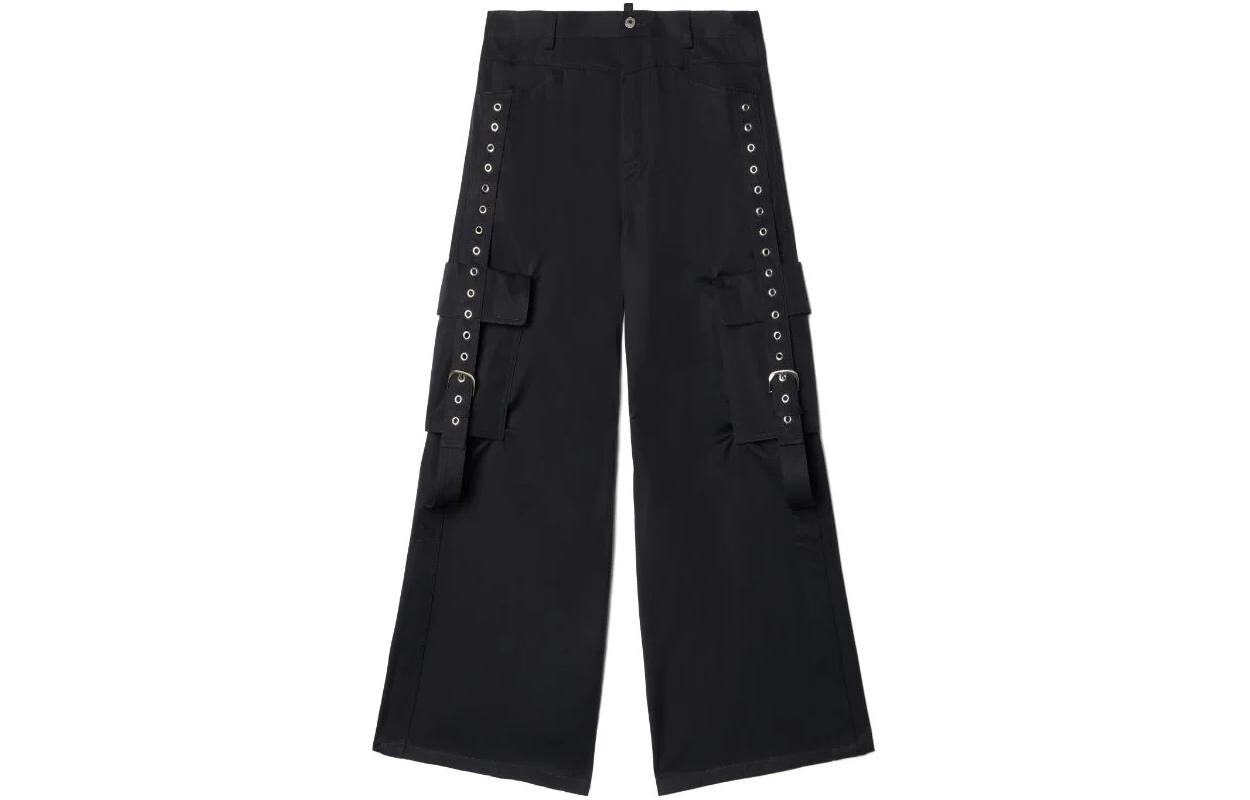 

Брюки-карго с пряжками Off-White, черный