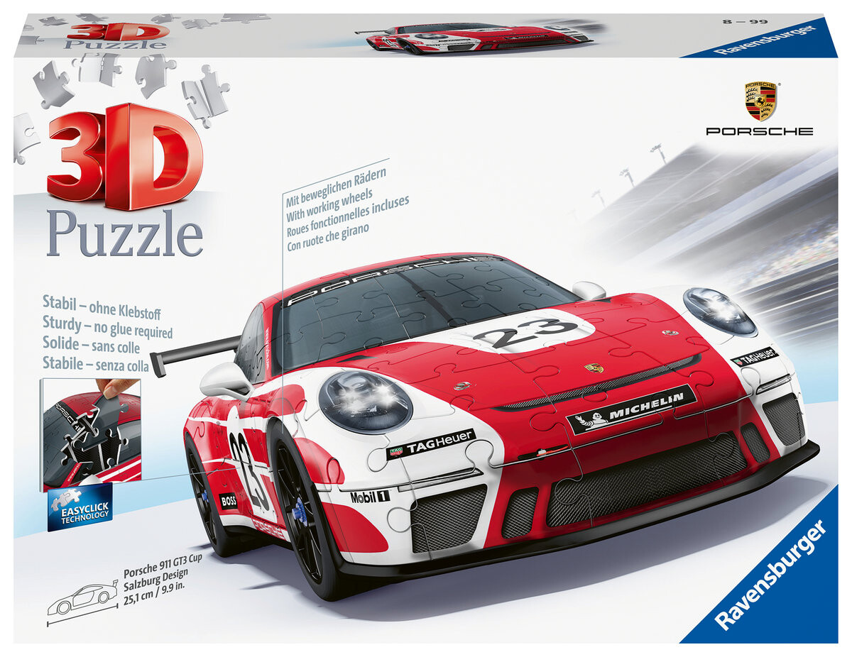 

3D-пазл, Транспортные средства, Porsche 911 Salzburg Design Ravensburger