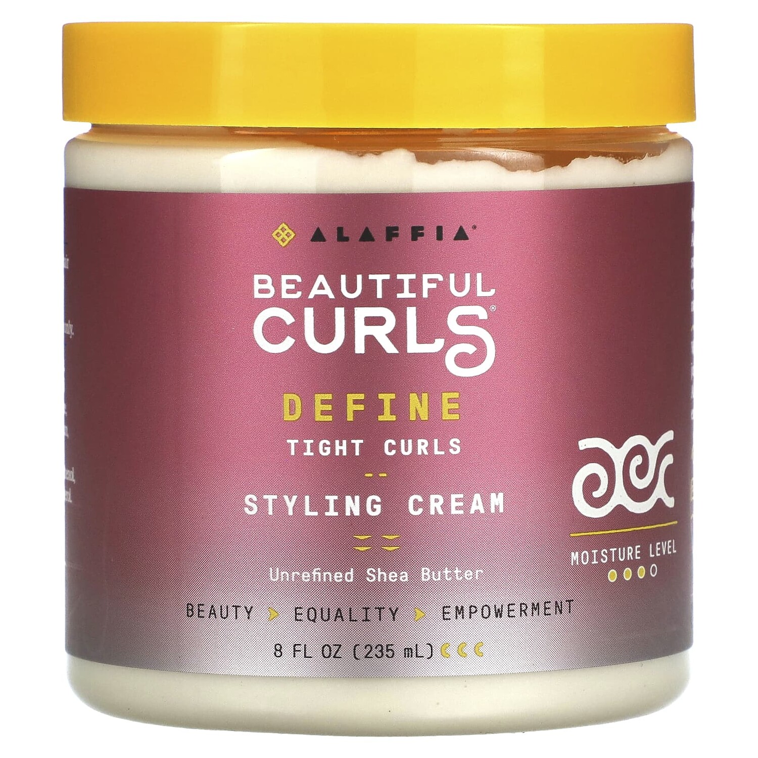 

Alaffia Beautiful Curls Curl Activating Cream Curly to Kinky Unrefined Shea Butter 8 fl oz (235 ml)