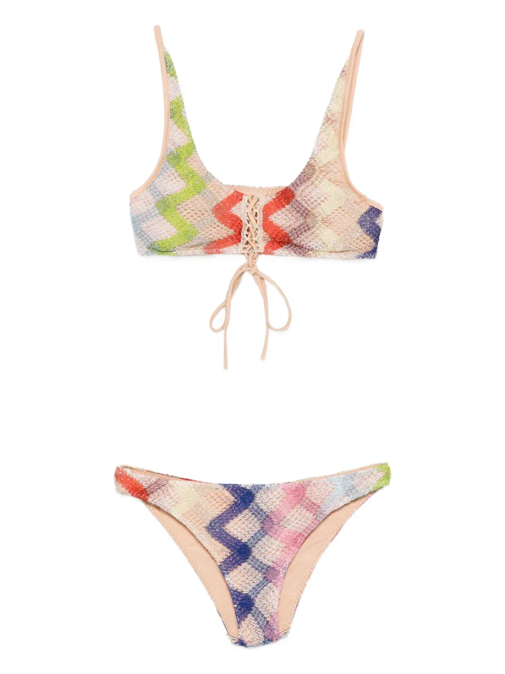 

Бикини с геометрическим узором Missoni, нейтральный