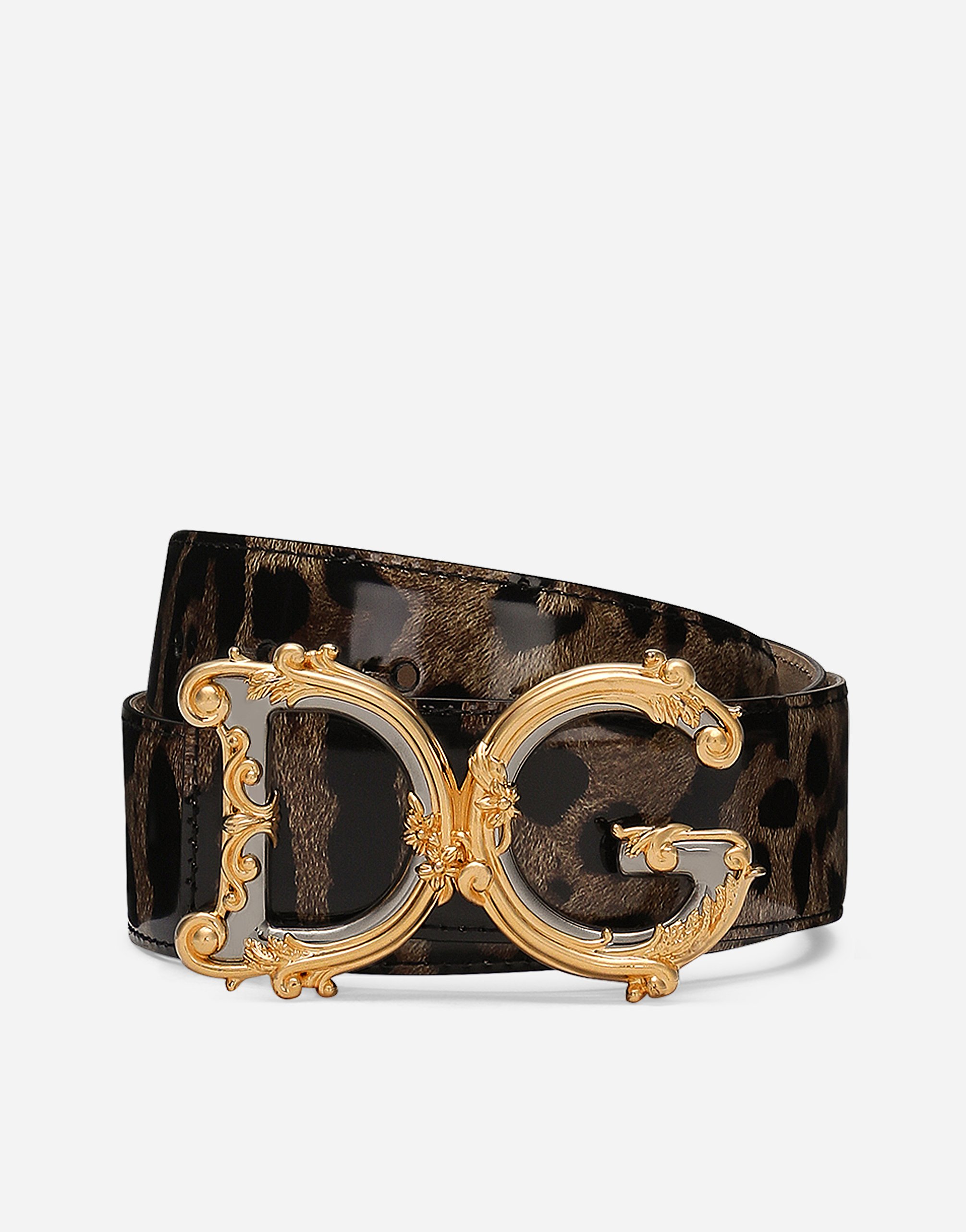 

Ремень dg girls Dolce & Gabbana, анималистичный принт
