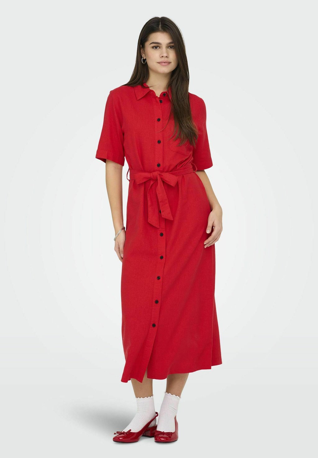 

Платье-рубашка ONLCARO BELT DRESS ONLY, Mars Red