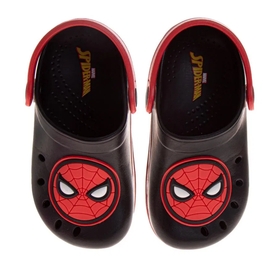Детские кроссовки Marvel Spiderman, сабо из ЭВА, обувь для воды и бассейна, красно-синие, без шнурков (для детей 5-10, 11-12 лет, надеваются через голову) Spider-Man