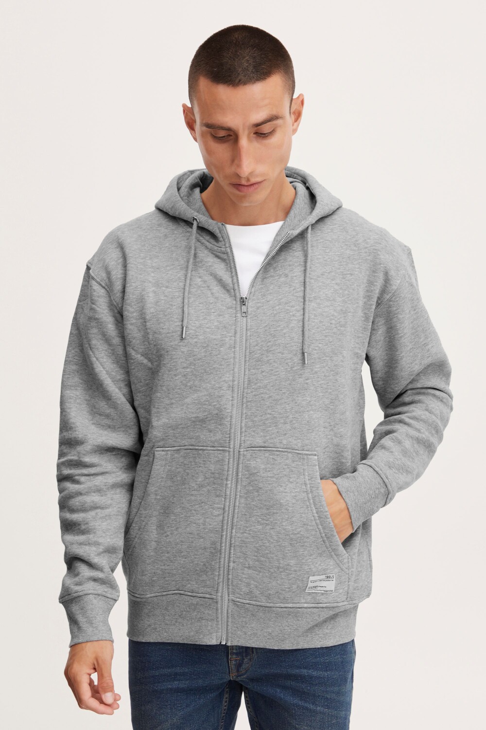 

Толстовка !SOLID Kapuzen SDLenz Zipper SW 21107421, серый