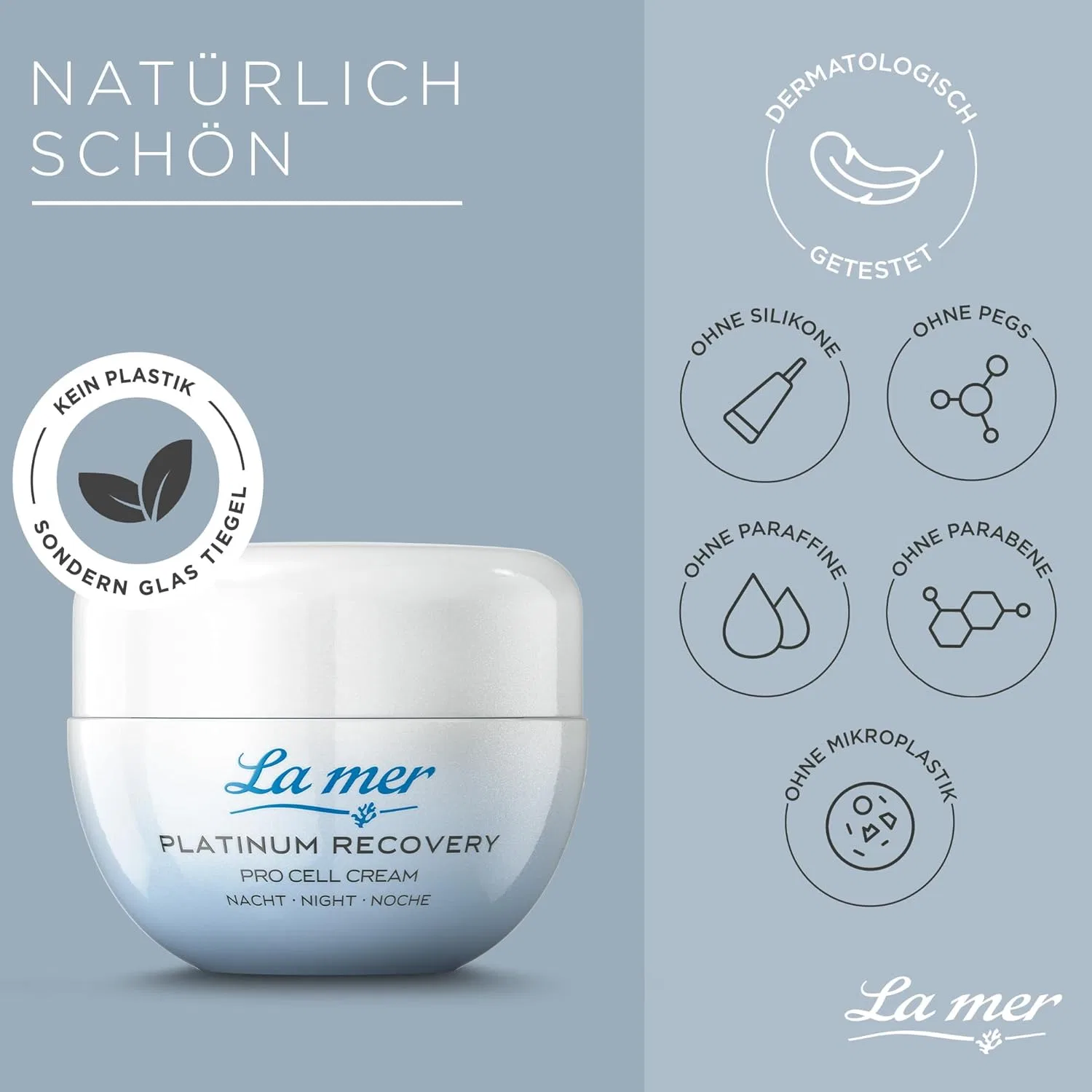 Крем для лица La Mer — Ночной Platinum Recovery Pro Cell Cream Night, 50 мл — фото 4