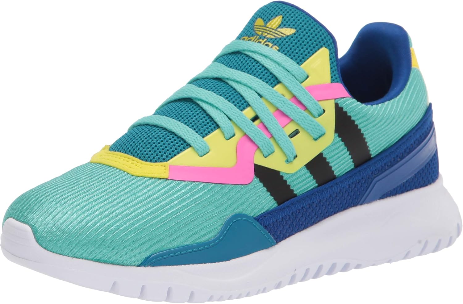 

Кроссовки adidas Originals Flex для детей и подростков, черный/бирюзовый/мятный