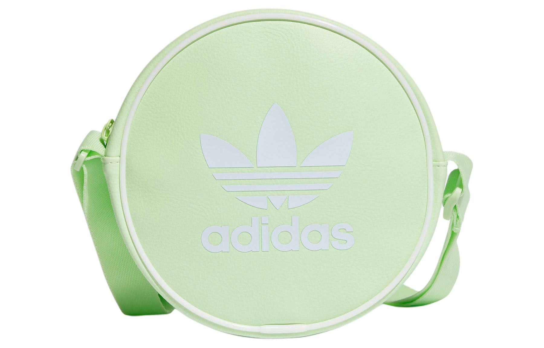 

Adidas Originals Сумка круглая классическая Adicolor полузеленая искрящаяся, Green