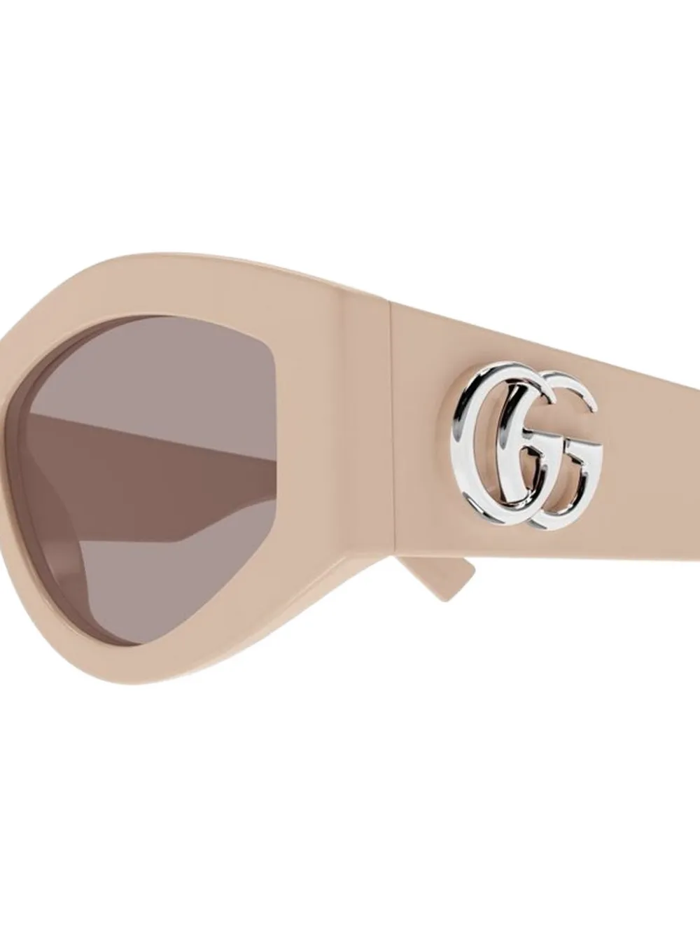 Солнцезащитные очки с геометричным логотипом Gucci, нейтральный — фото 3