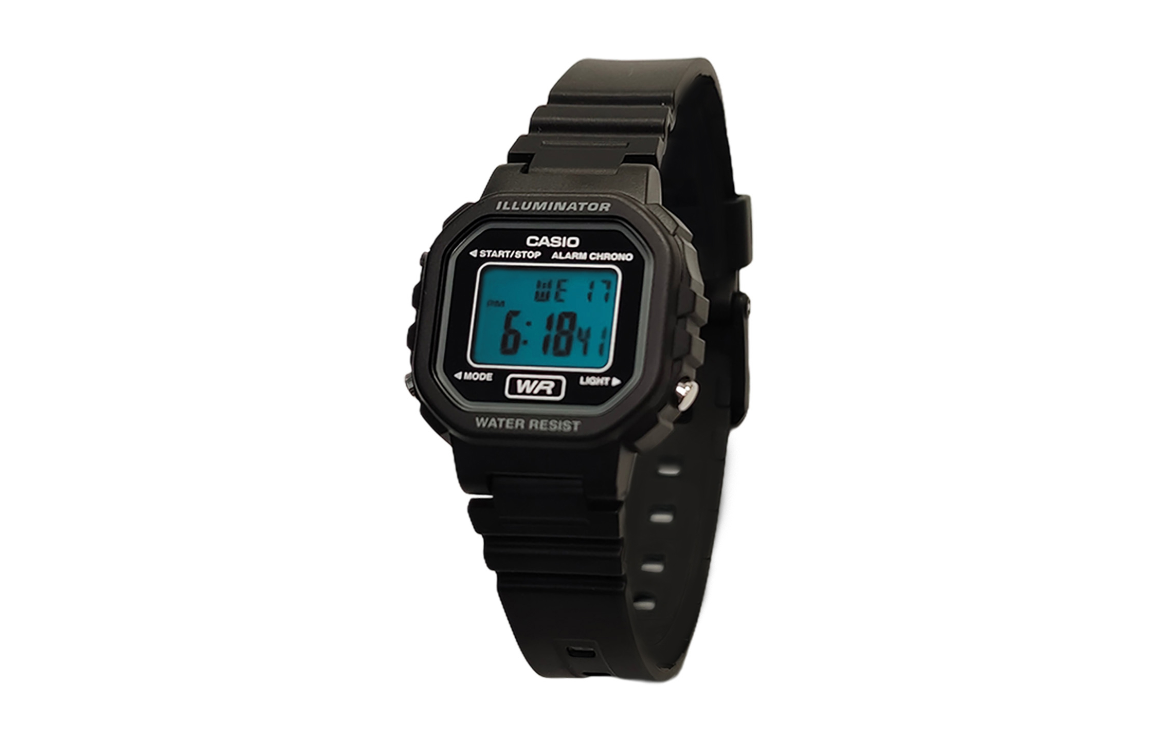 

CASIO Часы Retrofit Series Quartz Movement Resin Strap Watch Women's Watch Black Dial, Black Dial with Cyan Bezel