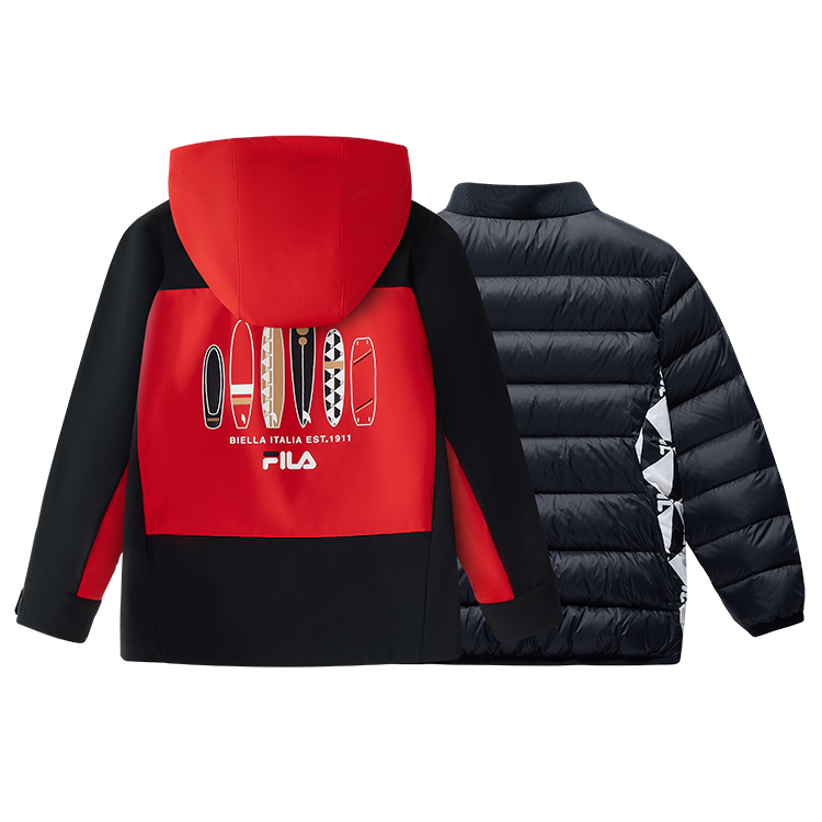 Детская зимняя куртка Pre school FILA KIDS, синий — фото 2