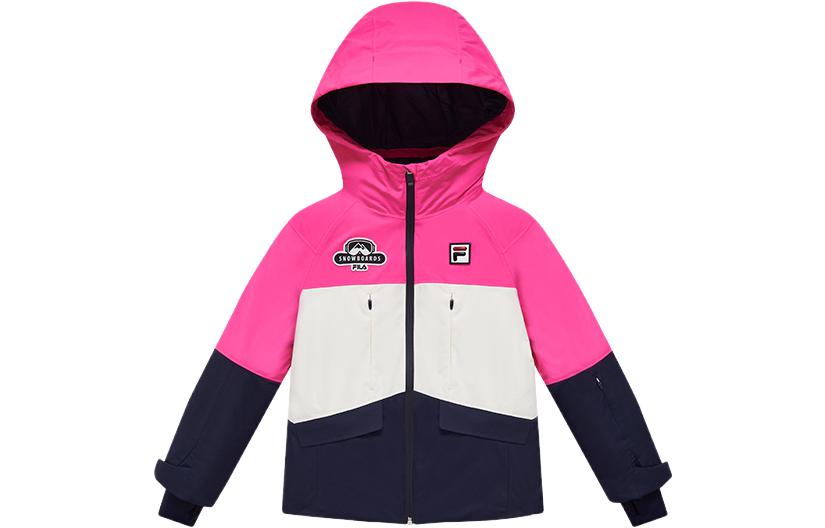Верхняя футболка флуоресцентная для подростков FILA KIDS, красный — фото 2
