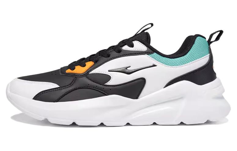 

Erke Амортизирующие низкие кеды мужские бело-серо-голубые Jet Black/Erlke White/Tianshui Green, цвет Jet Black/Erlke White/Tianshui Green