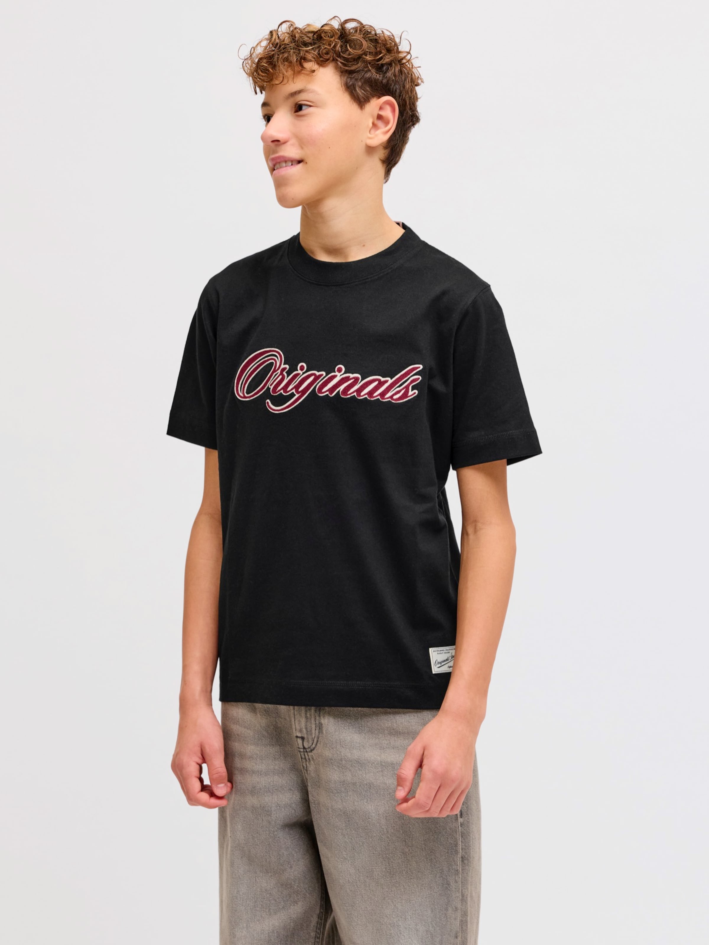 Jack & Jones Junior Футболка 'JORNantucket' в черном цвете — фото 4