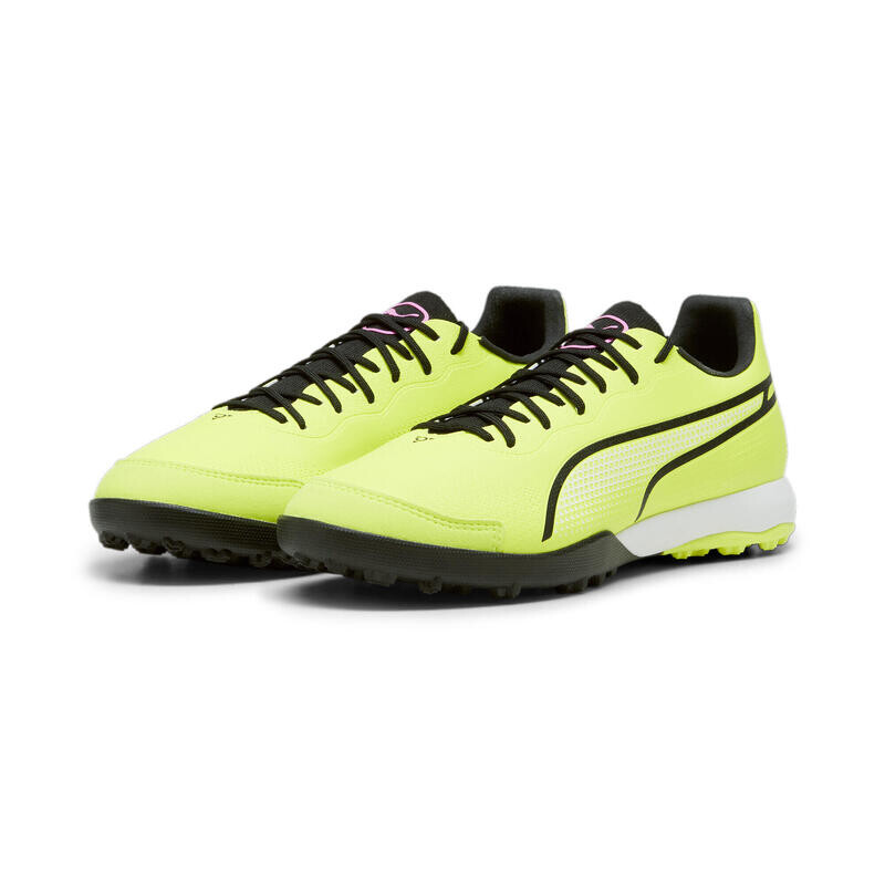 Бутсы KING PRO TT для взрослых PUMA Electric Lime Black Poison Pink Green