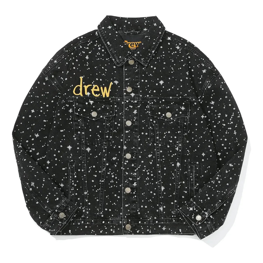 

Куртка Drew House Denim Trucker Jacket 'Starry Night', черный