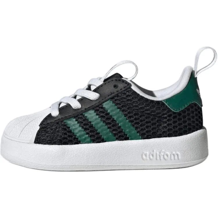 Кроссовки SUPERSTAR низкие для малышей Black Green Adidas Originals