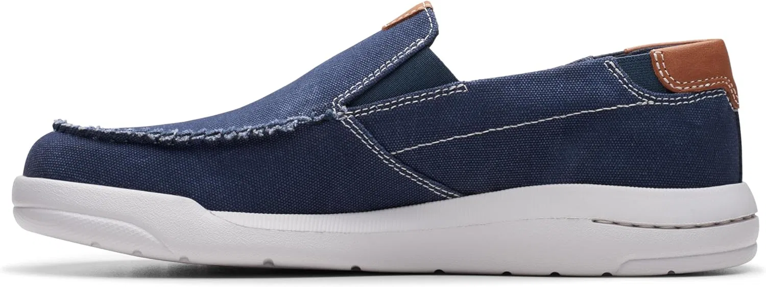 Мужские мокасины Clarks Driftlite Step, Navy Blue Combination — фото 4