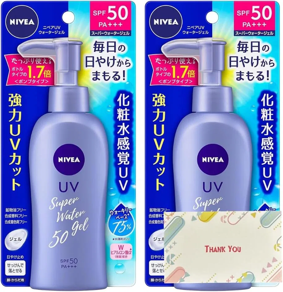 Солнцезащитный гель-вода SPF50/PA+++, NIVEA, набор 2 шт., 140 г Kunutonn