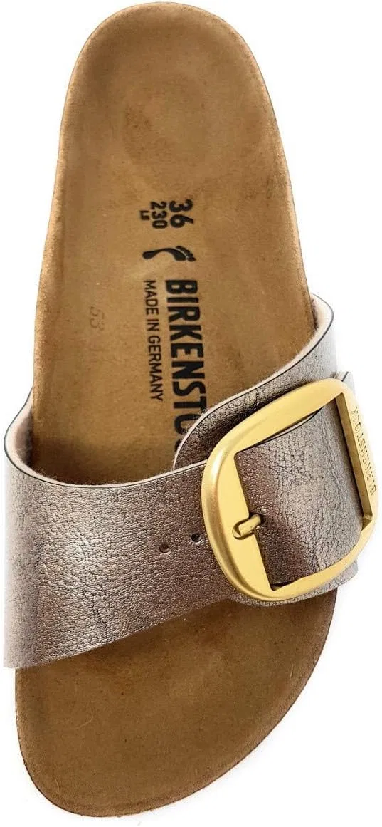 Сандалии женские Birkenstock, серебристый — фото 3