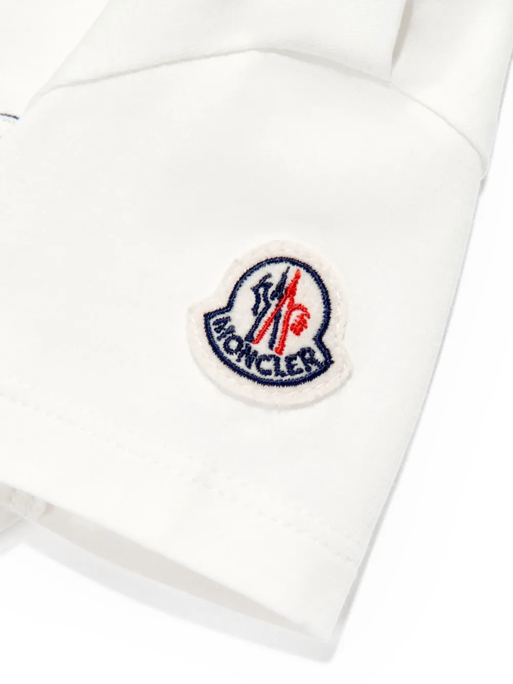 Футболка из хлопка с принтом Moncler Enfant, белый — фото 4