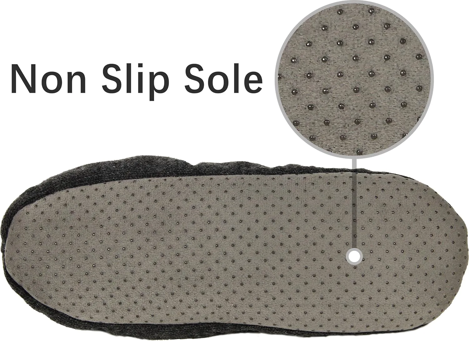 

Мужские пушистые носки-тапочки BenSorts с противоскользящей подошвой для дома, идеальный подарок на Рождество, темно-серый