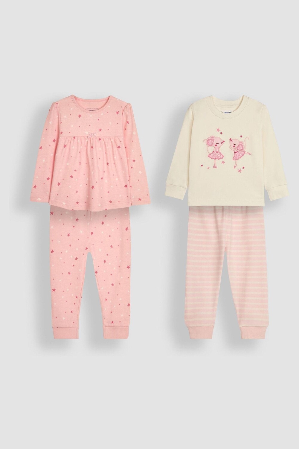 

Комплект пижам Jojo Maman Bébé, 2 комплекта, розовый