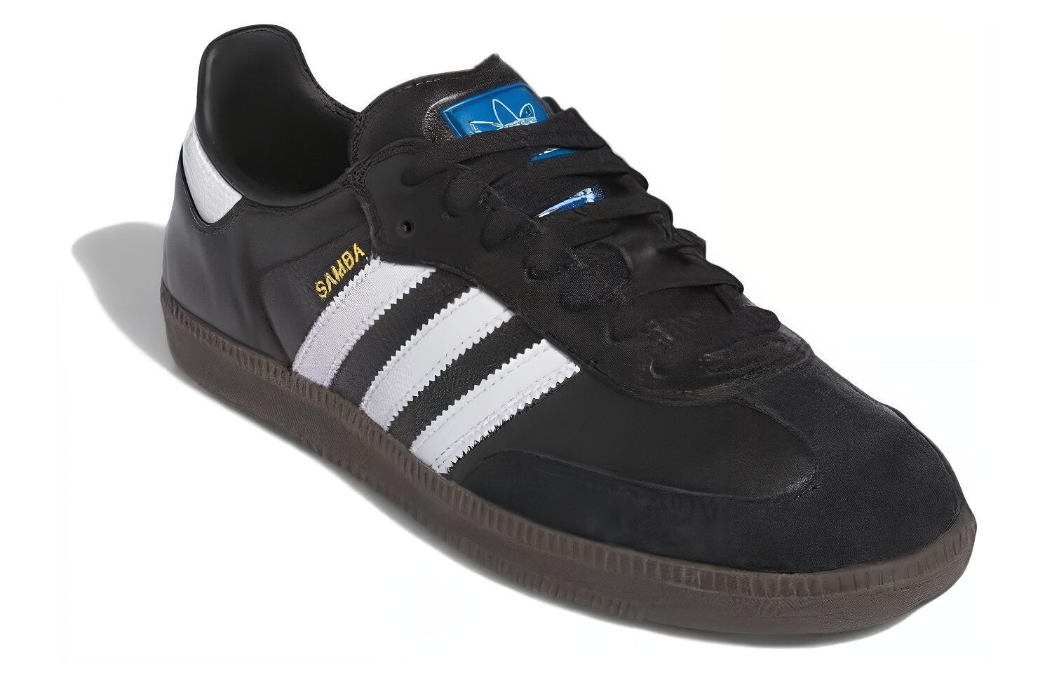 Мужские кроссовки для скейтбординга adidas originals Samba, Black/White — фото 2