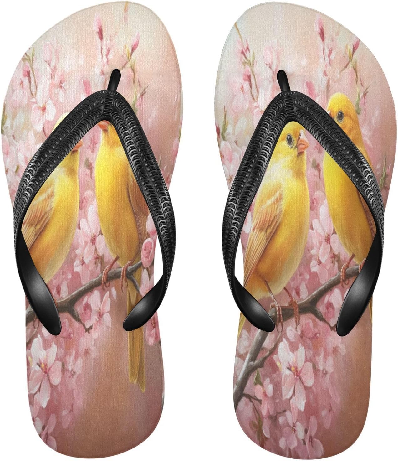 

Желтые сланцы с канарейкой, пляжные шлепанцы, резиновые нескользящие летние тапочки для женщин и мужчин Sinestour