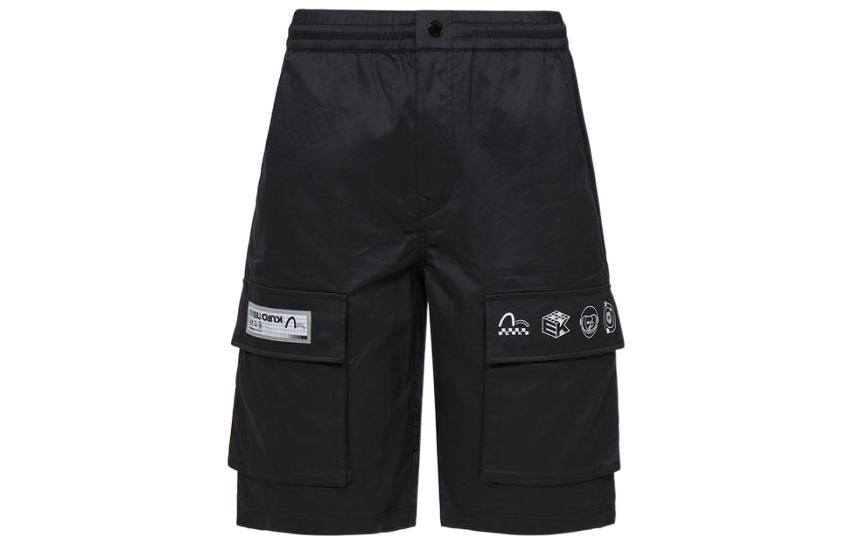 

Шорты-карго мужские черные Evisu, черный