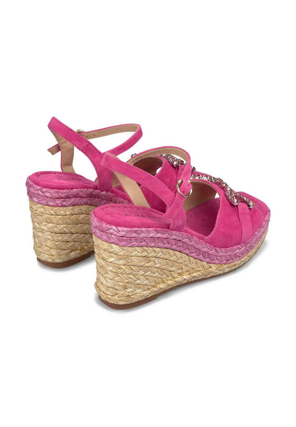 Босоножки на танкетке Platform sandals Alma en Pena, цвет Fucsia Jaspeado — фото 4