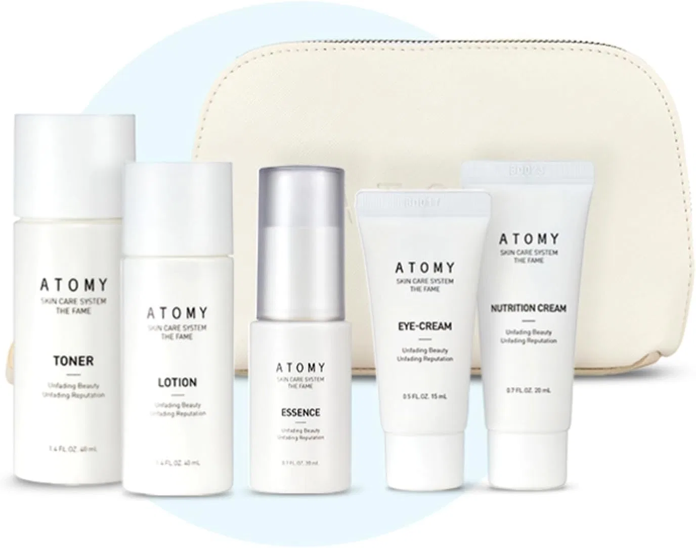 Дорожный набор косметики Atomy The Fame Skincare Travel Kit 5 предметов — фото 2