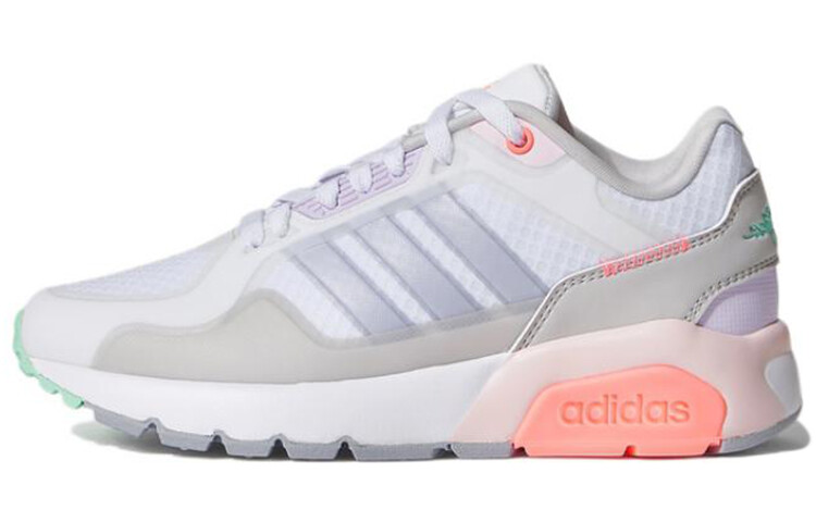 

Кроссовки женские Run9tis Low-top бежевые/белые/серые Adidas Neo