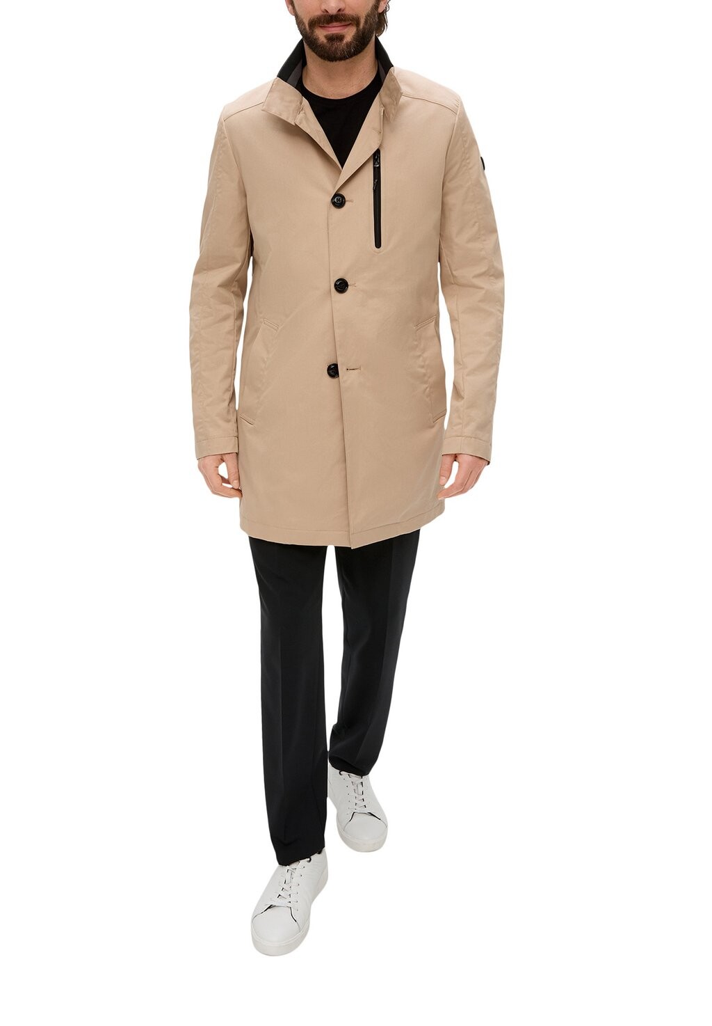 

Короткое пальто s.Oliver BLACK LABEL, бежевый