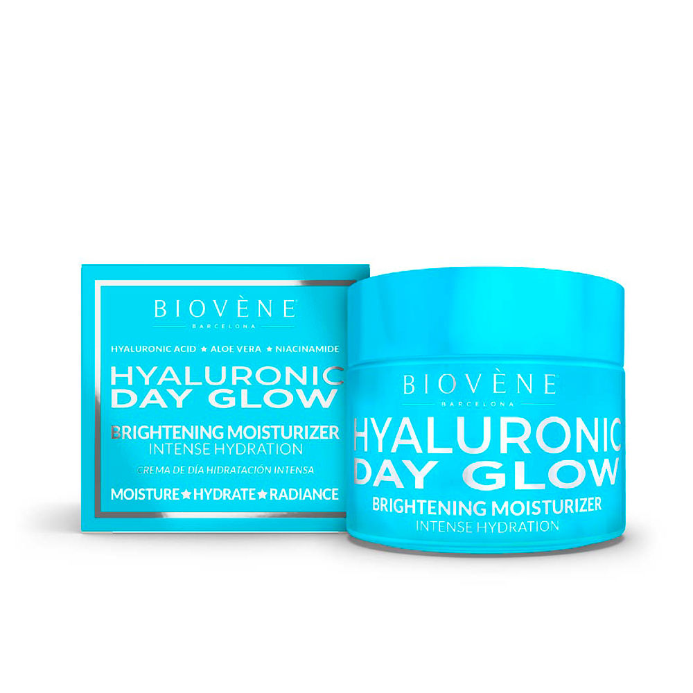 

Увлажняющий крем для ухода за лицом Hyaluronic day glow brightening moisturizer intense hydration Biovene, 50 мл