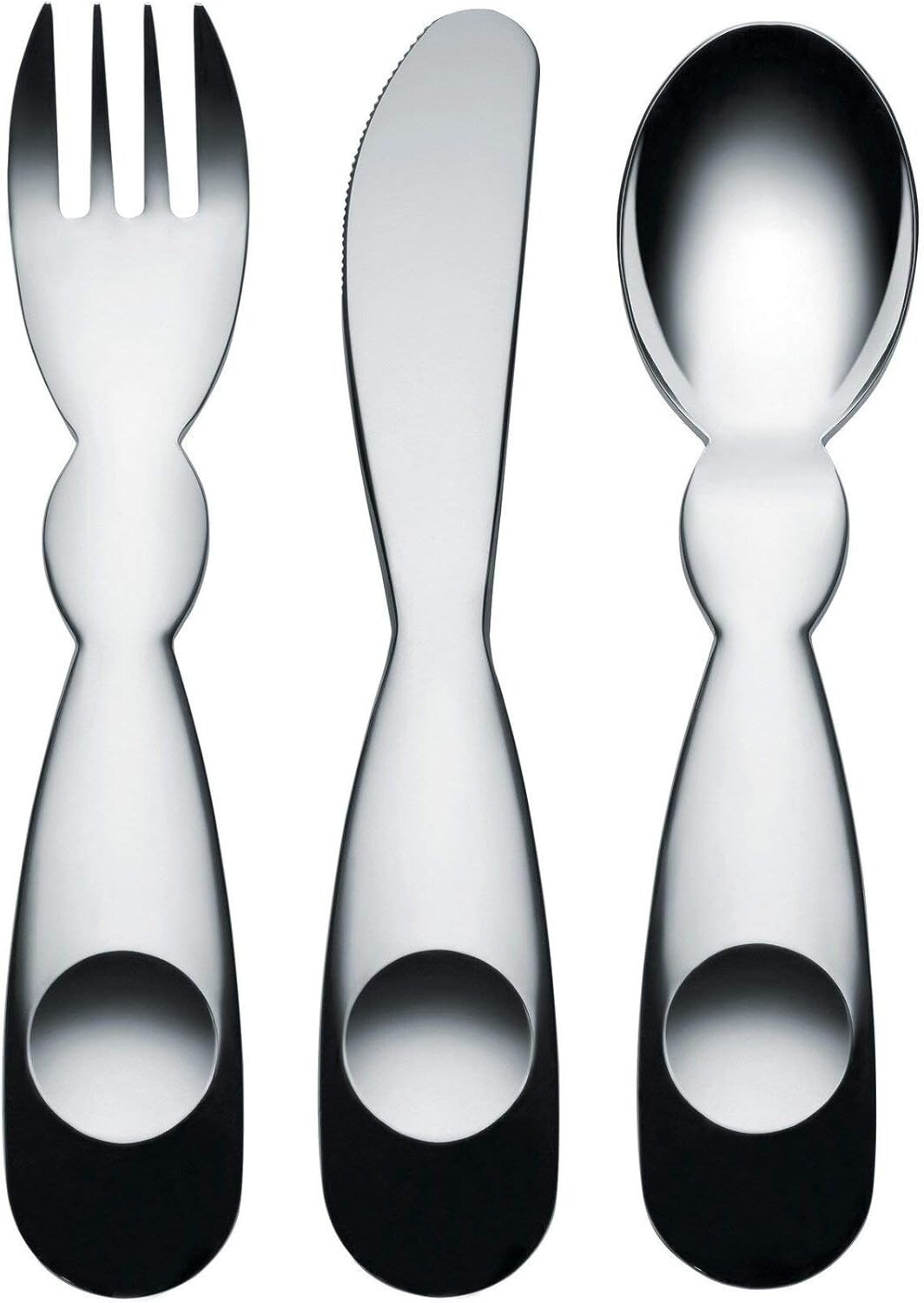 

Alessi Alessini Набор столовых приборов для детей, сталь, Steel