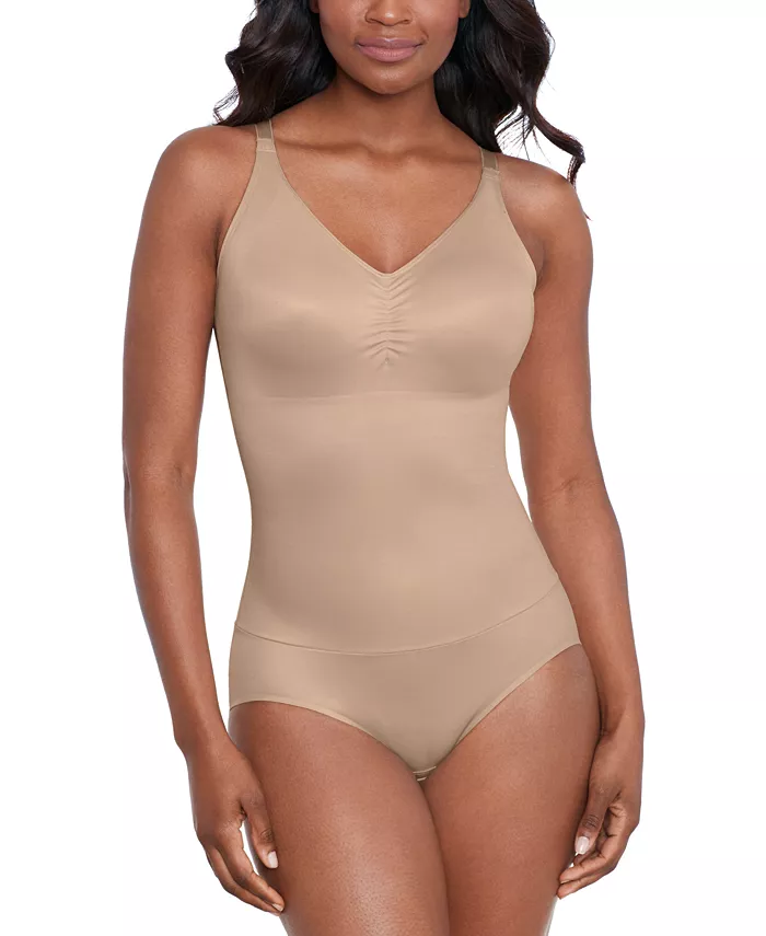 

Женский удобный бесшовный корсет с плотной поддержкой Wireless Bodybriefer 2510 Miraclesuit, коричневый/бежевый
